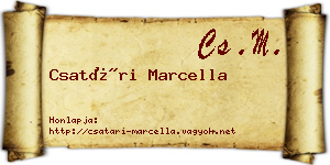 Csatári Marcella névjegykártya